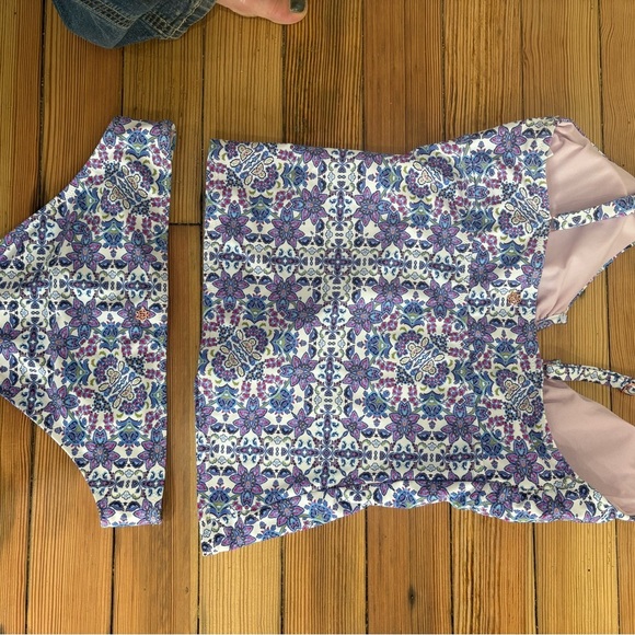 Nanette Lepore Purple and Blue Floral Bikini - Picture 6 of 10